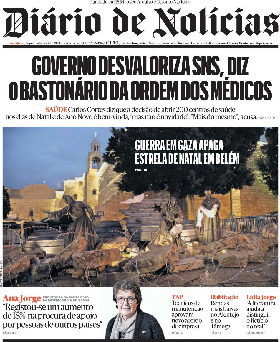 Hoje é notícia: SNS desvalorizado; Costa resistiu a 11 líderes opositores