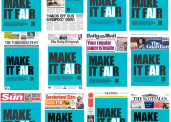 Jornais britânicos exibem a mesma capa em protesto contra governo, big techs e IA