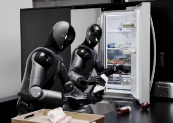 Pela 1ª vez, robôs humanoides interagem em tarefas domésticas