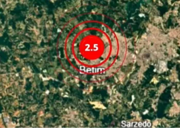 Tremor de terra com magnitude de 2,5 é registrado em Betim, MG