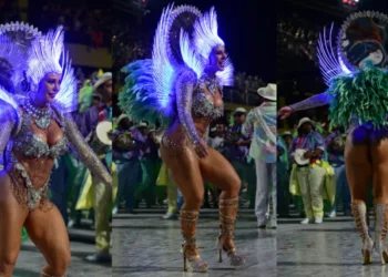 Paolla Oliveira protesta contra nota de jurados para bateria da Grande Rio