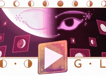 Google: doodle reverencia lua minguante de abril; veja
