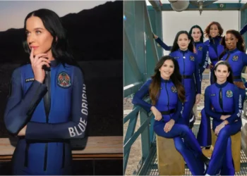 Katy Perry participa de voo histórico da Blue Origin com tripulação feminina