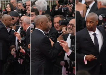 Denzel Washington discute com fotógrafo no tapete vermelho de Cannes