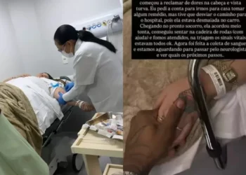 Thais Carla é levada às pressas para hospital após desmaiar durante almoço